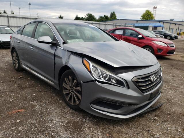 5NPE34AFXFH215596 - 2015 HYUNDAI SONATA SPO SILVER photo 1