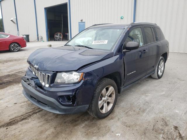 1C4NJCBA9GD553744 - 2016 JEEP COMPASS SP BLUE photo 2