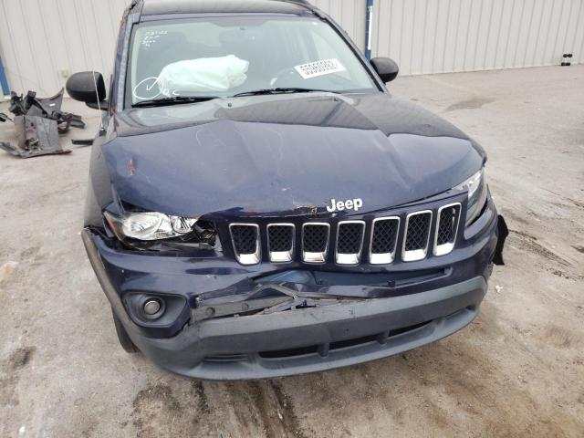 1C4NJCBA9GD553744 - 2016 JEEP COMPASS SP BLUE photo 9