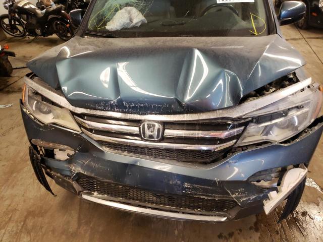 5FNYF6H01HB011949 - 2017 HONDA PILOT ELIT GREEN photo 7