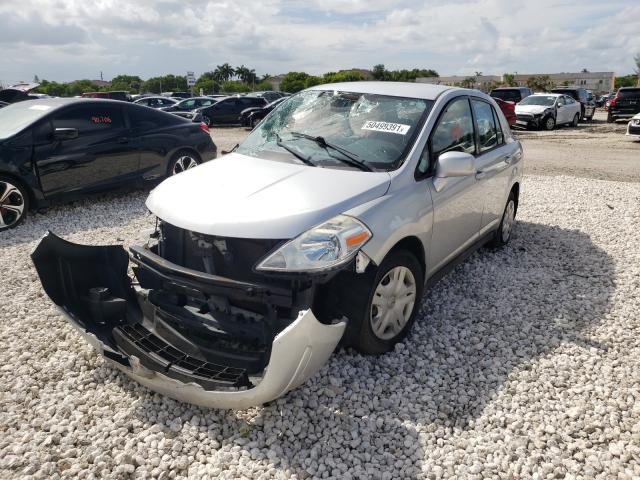 3N1BC1AP5BL408715 - 2011 NISSAN VERSA S SILVER photo 2