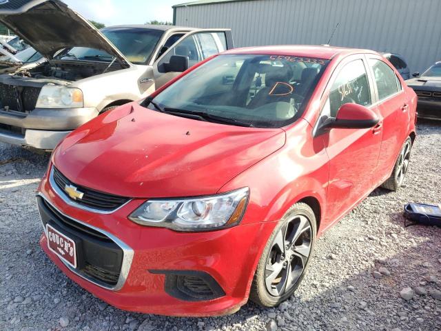 1G1JF5SB9K4123394 - 2019 CHEVROLET SONIC PREM RED photo 2