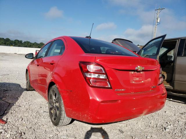 1G1JF5SB9K4123394 - 2019 CHEVROLET SONIC PREM RED photo 3