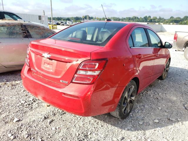 1G1JF5SB9K4123394 - 2019 CHEVROLET SONIC PREM RED photo 4