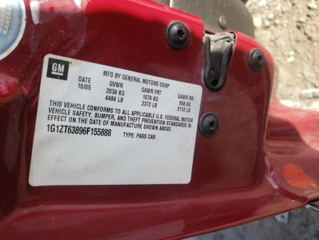 1G1ZT63896F155888 - 2006 CHEVROLET MALIBU MAX 红色 照片 10