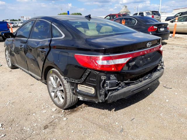 KMHFG4JG5FA484156 - 2015 HYUNDAI AZERA BLACK photo 3