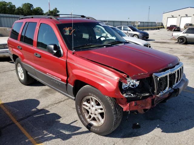 1J4GW48NX3C539663 - 2003 JEEP GRAND CHER RED photo 1