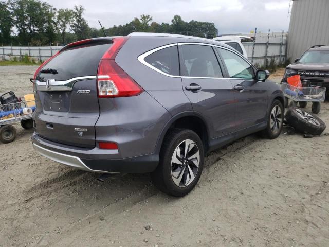 5J6RM4H95GL102578 - 2016 HONDA CR-V TOURI GRAY photo 4