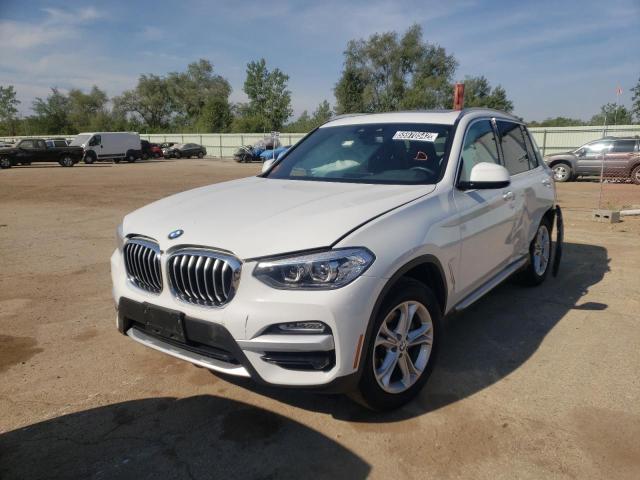 5UXTR7C52KLR43820 - 2019 BMW X3 SDRIVE3 WHITE photo 2