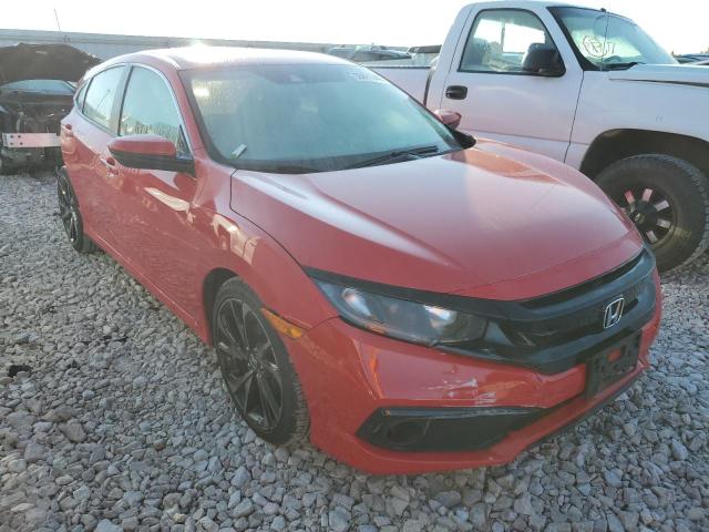 2HGFC2F83KH536029 - 2019 HONDA CIVIC SPOR RED photo 1