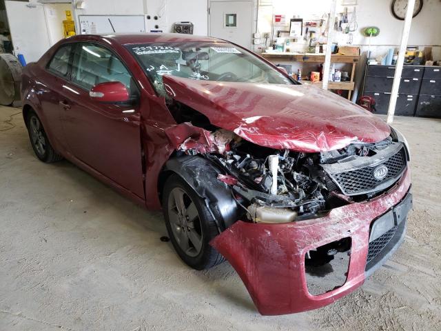 KNAFU6A28A5258964 - 2010 KIA FORTE EX MAROON photo 1