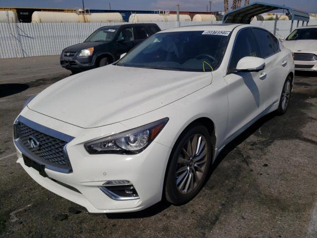 JN1EV7BP4NM312061 - 2022 INFINITI Q50 LUXE WHITE photo 2