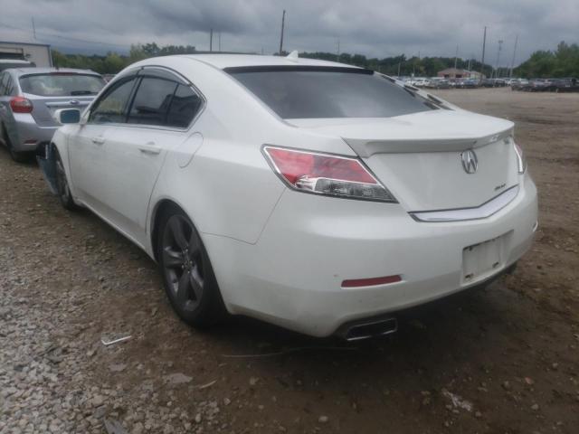 19UUA9F53DA002865 - 2013 ACURA TL TECH WHITE photo 3