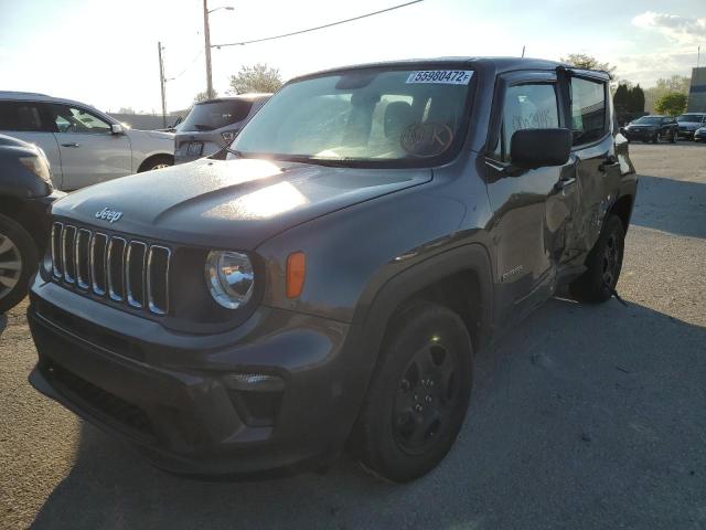 ZACNJBAB0LPL47371 - 2020 JEEP RENEGADE S GRAY photo 2