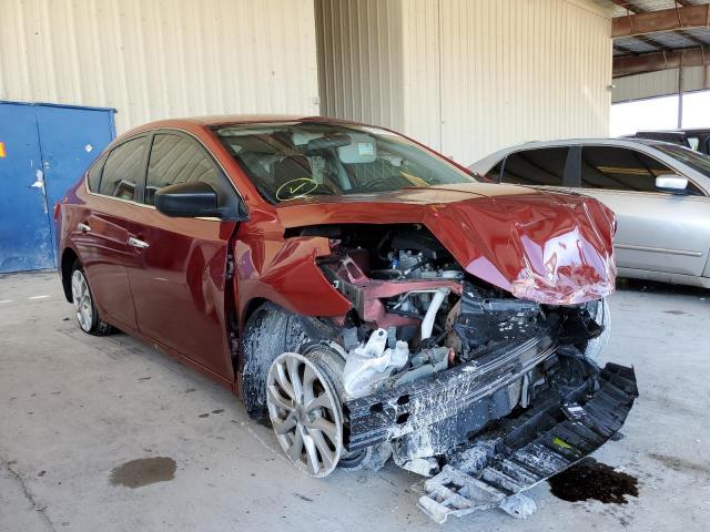 3N1AB7AP5KY203254 - 2019 NISSAN SENTRA S RED photo 1