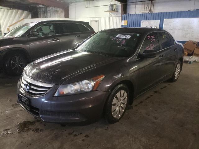 1HGCP2F38BA067403 - 2011 HONDA ACCORD LX GRAY photo 2