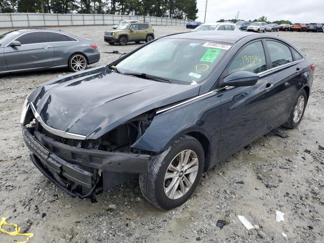 5NPEB4AC3DH670554 - 2013 HYUNDAI SONATA GLS BLUE photo 2