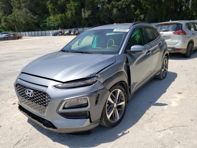 KM8K33A51JU078157 - 2018 HYUNDAI KONA LIMIT BLUE photo 2