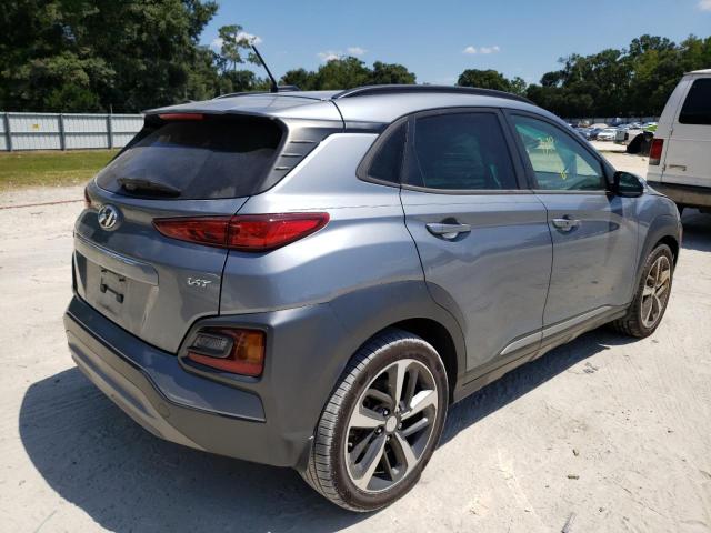 KM8K33A51JU078157 - 2018 HYUNDAI KONA LIMIT BLUE photo 4