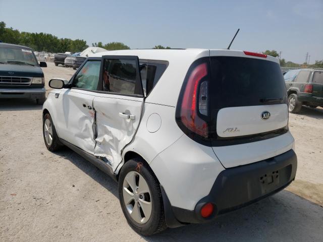 KNDJN2A24E7056460 - 2014 KIA SOUL WHITE photo 3