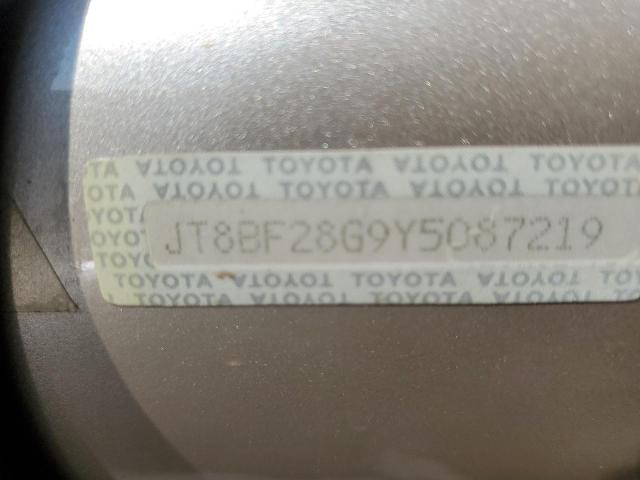 JT8BF28G9Y5087219 - 2000 LEXUS ES 300 GOLD photo 10