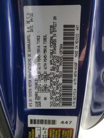 3TYSX5EN6NT014192 - 2022 TOYOTA TACOMA ACC Көк фото 10