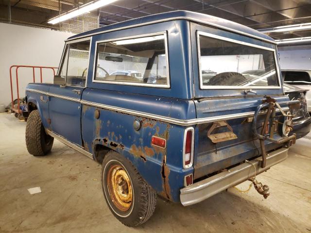 U15GLL47147 - 1971 FORD BRONCO BLUE photo 3