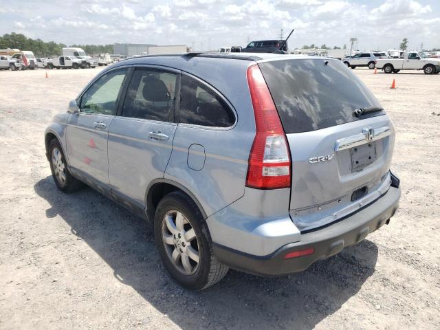 JHLRE38797C047891 - 2007 HONDA CR-V EXL BLUE photo 3