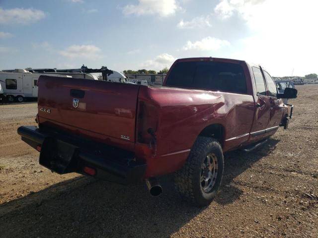 1D7KS28C57J540922 - 2007 DODGE RAM 2500 S წითელი ფოტო 4