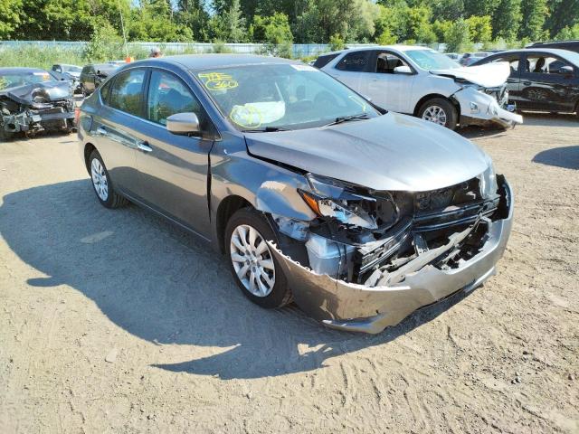 3N1AB7AP0HL706387 - 2017 NISSAN SENTRA S GRAY photo 1