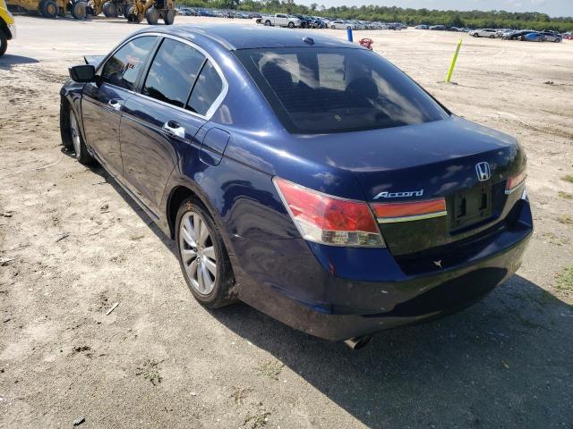 1HGCP3F81BA021042 - 2011 HONDA ACCORD EX- BLUE photo 3