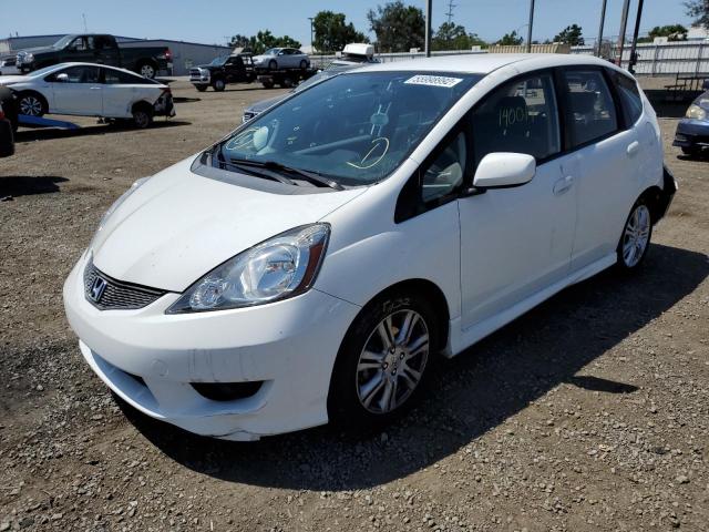 JHMGE88469S051606 - 2009 HONDA FIT SPORT WHITE photo 2