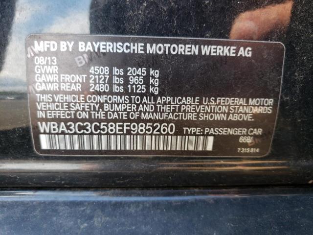 WBA3C3C58EF985260 - 2014 BMW 320 I XDRI 黑色 照片 10