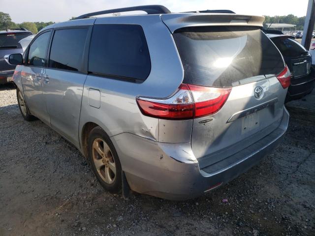 5TDKK3DC8GS698647 - 2016 TOYOTA SIENNA LE SILVER photo 3