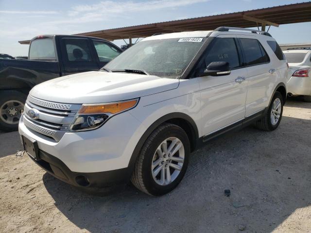 1FM5K7D85EGC35139 - 2014 FORD EXPLORER X WHITE photo 2