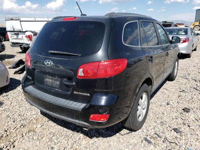 5NMSG13D88H182681 - 2008 HYUNDAI SANTA FE BLACK photo 4