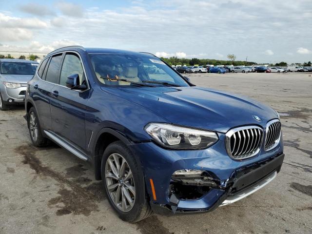 5UXTR9C5XKLR08065 - 2019 BMW X3 XDRIVE3 BLUE photo 1