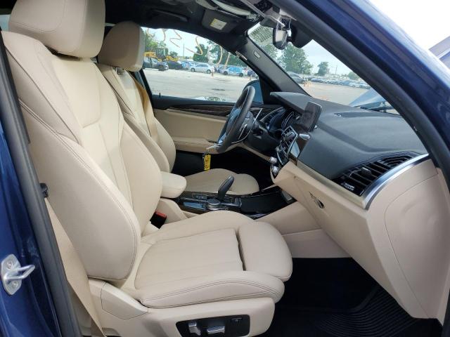 5UXTR9C5XKLR08065 - 2019 BMW X3 XDRIVE3 BLUE photo 5