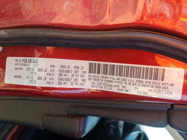 1C4PJMBS9HW614443 - 2017 JEEP CHEROKEE TRAILHAWK  照片 10