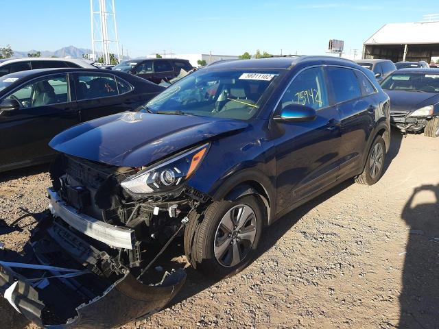 KNDCB3LCXL5394211 - 2020 KIA NIRO LX BLUE photo 2