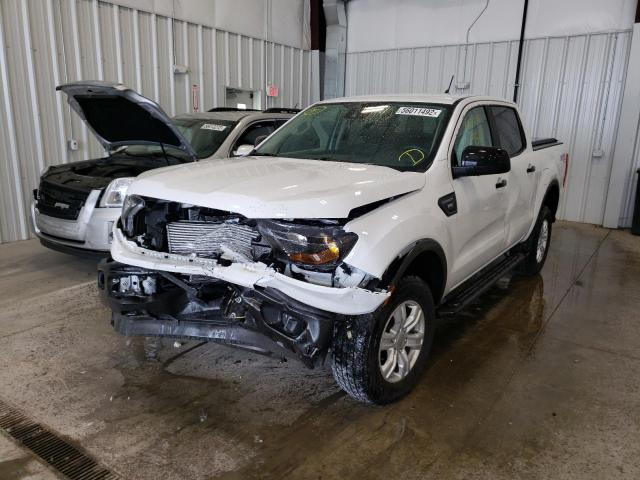 1FTER4FH8LLA33847 - 2020 FORD RANGER XL WHITE photo 2