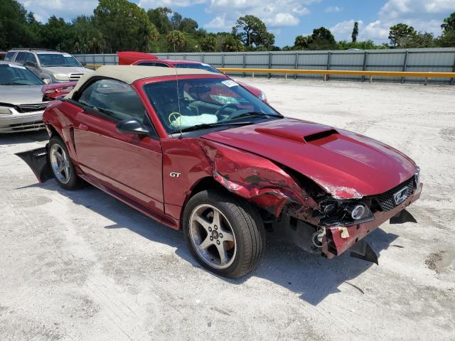 1FAFP45X73F443790 - 2003 FORD MUSTANG GT RED photo 1