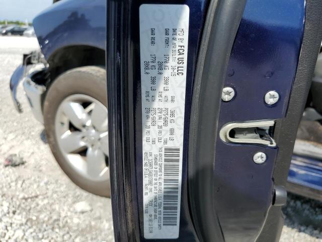 1C6RR7LG4GS173802 - 2016 RAM 1500 SLT BLUE photo 10