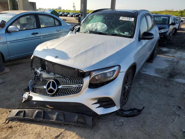 WDC0G6EB1JF328058 - 2018 MERCEDES-BENZ GLC 43 4MA SILVER photo 2