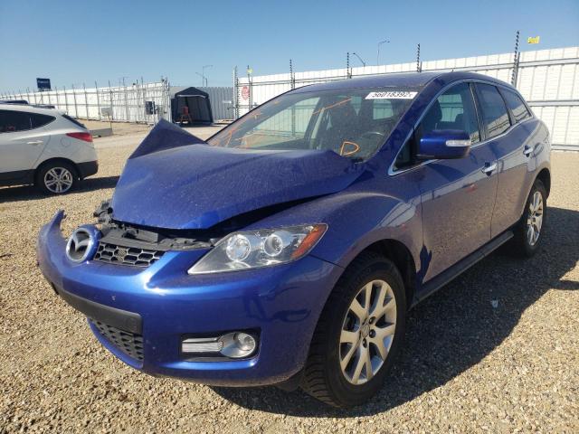 JM3ER293790232247 - 2009 MAZDA CX-7 BLUE photo 2