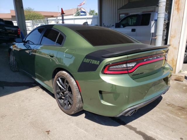 2C3CDXGJ8MH540713 - 2021 DODGE CHARGER SC GREEN photo 3