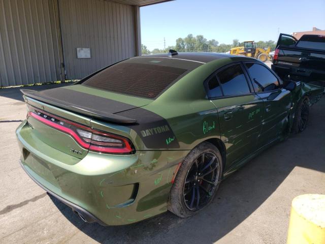 2C3CDXGJ8MH540713 - 2021 DODGE CHARGER SC GREEN photo 4