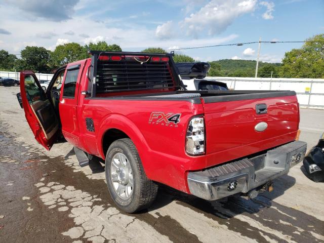 1FT7W2BT5CEB22912 - 2012 FORD F-250 RED photo 3