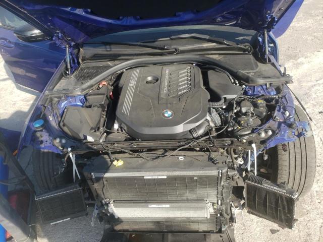 3MW5U7J0XM8B55617 - 2021 BMW M340I BLUE photo 7