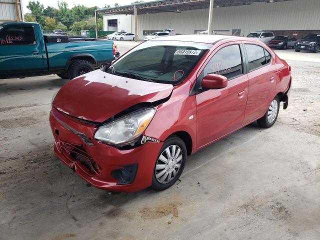 ML32F3FJ6HHF18643 - 2017 MITSUBISHI MIRAGE G4 RED photo 2